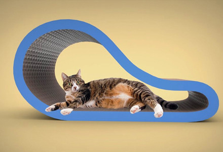 curved scratching lounge